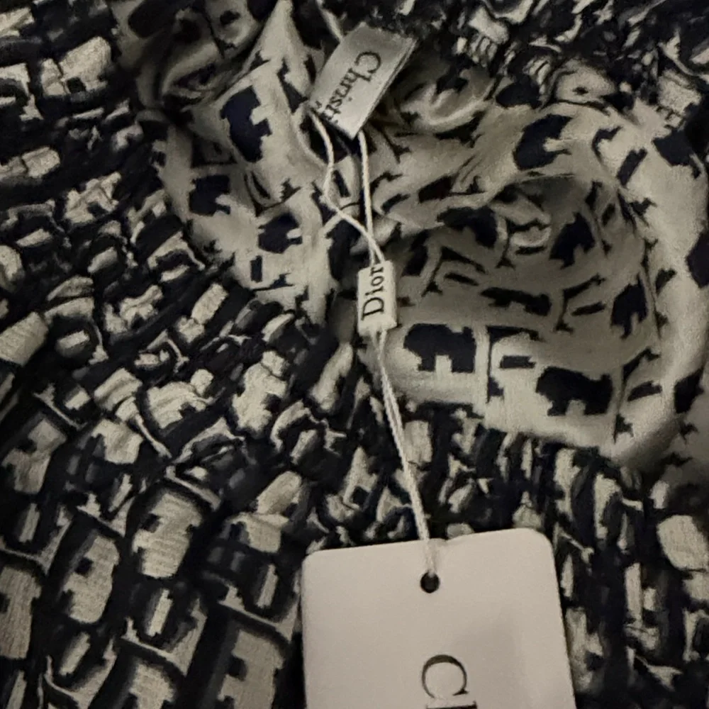 Dior Navy and Cream Monogram Skirt - Picture 3 of 8